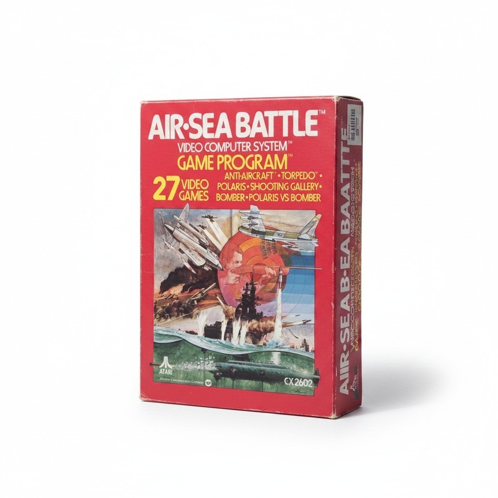 Atari 2600 Air-Sea Battle Game CX2602 CIB Box Manual Cartridge 27‎ Video Games